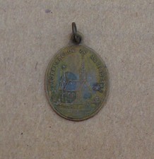 Rarität - Ur Altes Pilger Medaillon- Gnadenkapelle Gnadenbild Altötting (AG206)