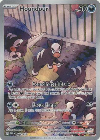 pidgeot pokemon card Houndour 103/146 Legends Awakened