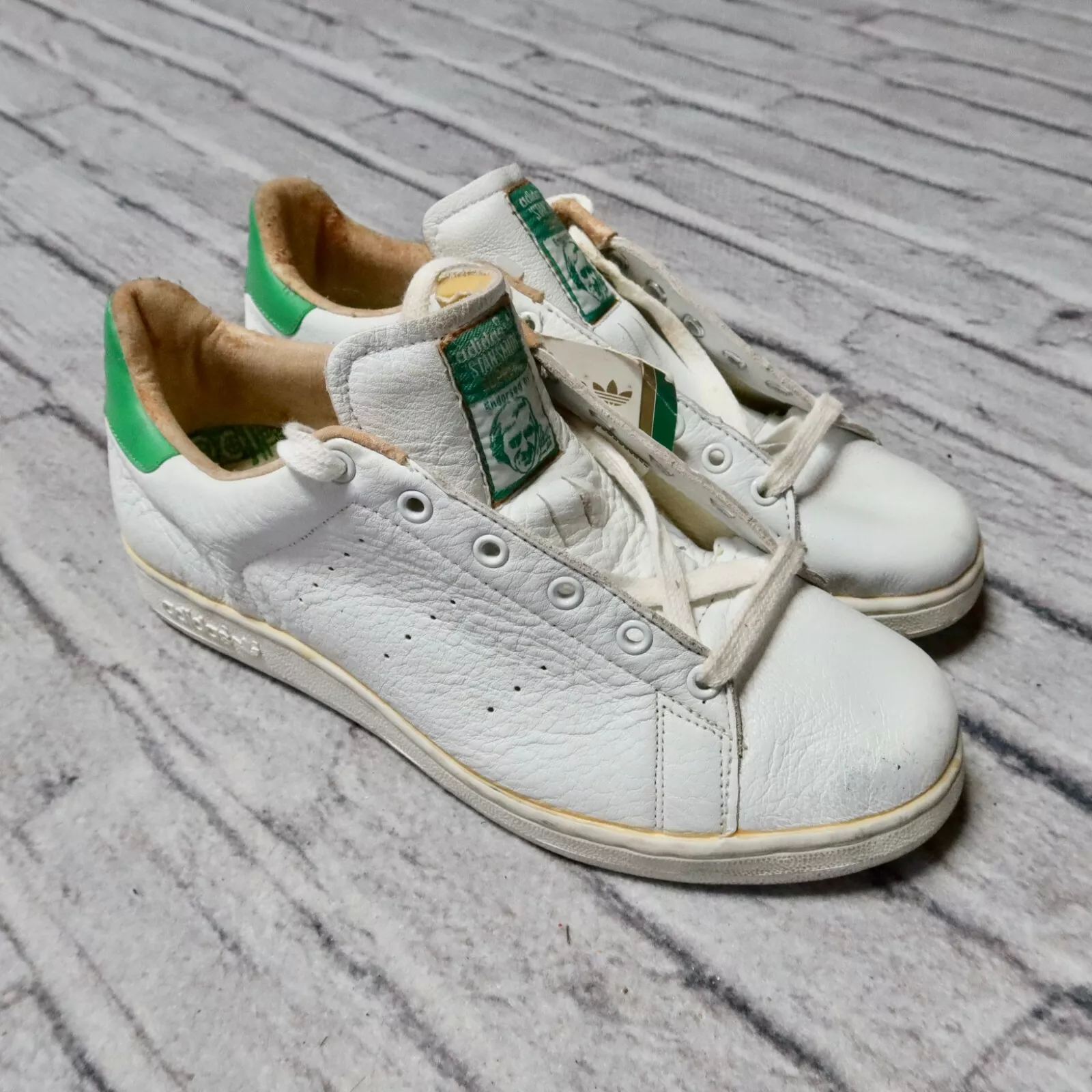 Chaussures vintage rares 1988 Adidas Stan Smith Supreme taille 9,5