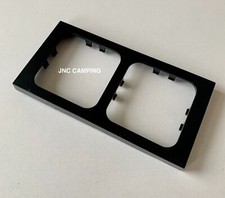 CBE C-Line CG 2 Gang 2 Way High Gloss Black Faceplate PO327 Caravan