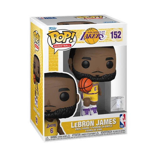 Funko Pop! Vinyl: NBA LA Lakers LeBron James # 152, Mint Figure in DAMAGED BOX
