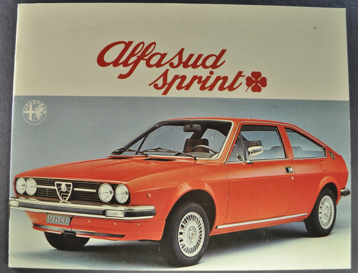 1977 Alfa Romeo Alfasud Sprint Brochure Excellent Original 77