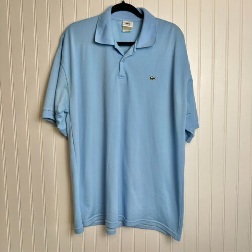 Lacoste blue mens short sleeve polo top crocodile logo size XXXL F23