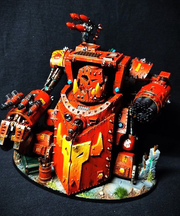 Gorkanaut Orks painted Warhammer 40k Indomitus xenos army