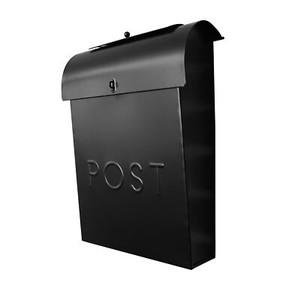 NACH MB-M1000BLK Emily Vintage Wall Mounted Rustic Metal Mailbox with Locking...