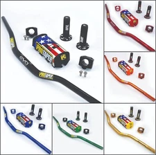 ProTaper EVO DIRT BIKE Fat Bar Handlebar  1 1/8'' ATV Quad GRIPS Pads Motorcycle