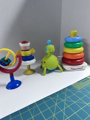 Baby Toys Lot Of 4 Teethers Rattles Stackers Sensory Development Assorted Brands