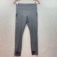 Ivivva by Lululemon Leggings Girls 14 Gray Gym Workout Athleisure Yoga Athletic