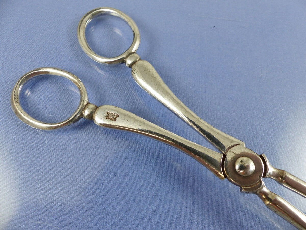 OLD ENGLISH PLAIN SALAD or PASTRY TONGS BY BIRKS EPNS ENGLAND eBay