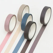 5 Pcs Writable Washi Tape Set–Decorative Masking Tapes for Scrapbooking & Crafts