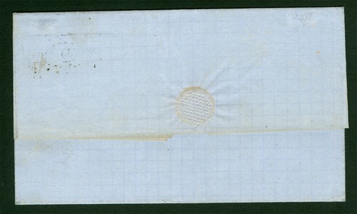 PERU 1860 Coat of Arms 1peseta brick red Scott # 10 used on COVER from Lima - Picture 3 of 3