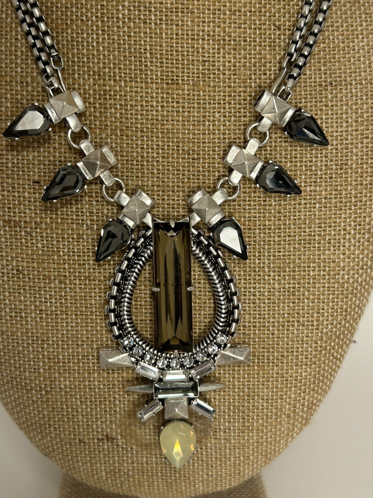 Stella & Dot Signed Eclipse Crystal Rhinestone St… - image 2