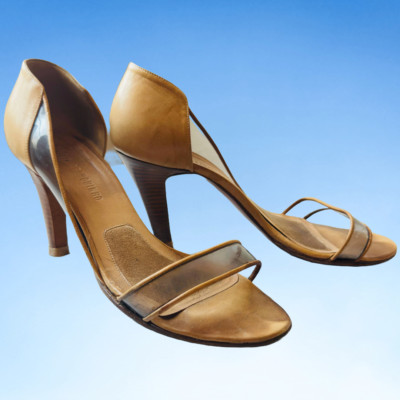 00s Veronique Branquinho Nude D Orsay Sandals, Sz 37.5, Box & Dustbag included