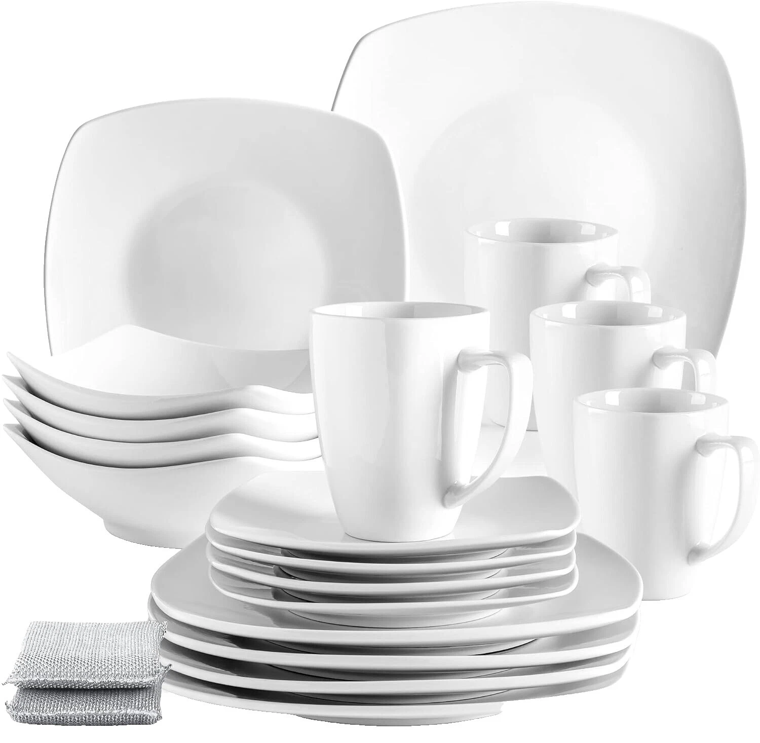 Servicio de cena de cerámica Placa geométrica fija