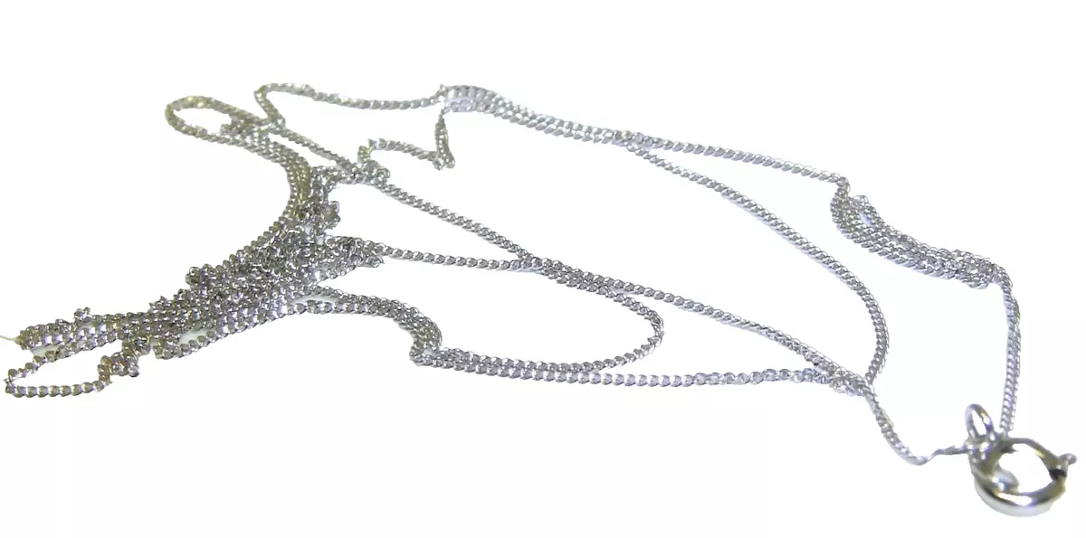 9 carat online white gold chain