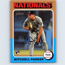 2024 Heritage High Number Mitchell Parker Base RC #693 Washington Nationals