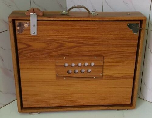 Shruti Box Large 36 Keys, 3 Octave 440Hz Sur Pete Teak & Ply FOOT PEDAL - Picture 4 of 6
