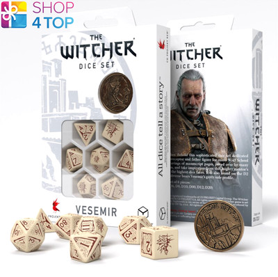 THE WITCHER DICE SET VESEMIR - THE OLD WOLF ROLLENSPIELE Q-WORKSHOP RPG DND NEW