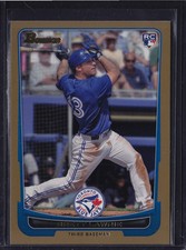 2012 BOWMAN GOLD PARALLEL RC BRETT LAWRIE #191 BLUE JAYS A'S WHITE SOX 