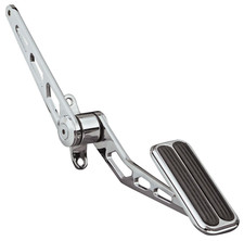 Sale Lokar Sg-6007 Chrome Steel Gas Pedal Chrome Plated W Black Rubber Inserts