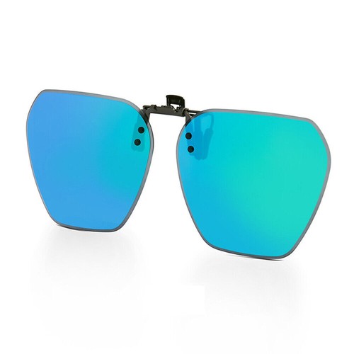 Womens Mens Rimless Clipon Polarized Sunglasses Flipup Fashion