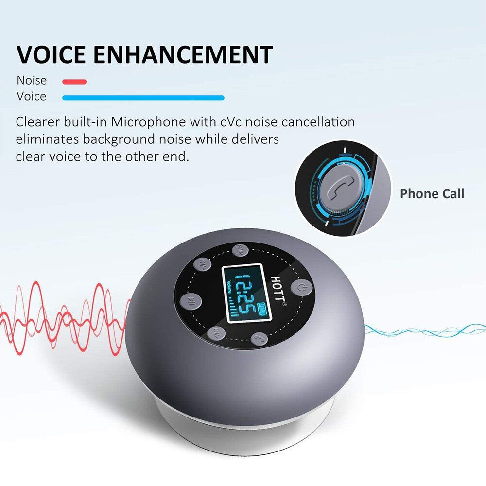 Waterproof Bluetooth Speaker Wireless Portable Mic Car/ Bathroom Shower  Speaker, image size:1000x1000
