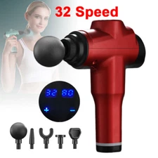 Massage Gun Percussion Massager 32 Speed Deep Tissue Muscle Vibrating Relaxing