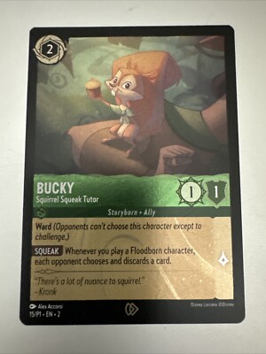 Lorcana OP Cold Foil Promo #15 Bucky Squirrel Squeak Tutor | eBay Lorcana OP Cold Foil Promo #15 Bucky Squirrel Squeak Tutor | eBay