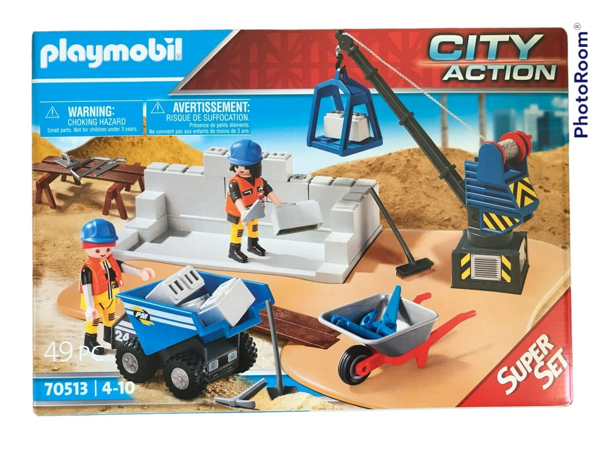 Playmobil City Action 70513 Construction Super Set for sale online