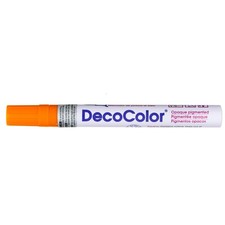 Uchida DecoColor Broad Opaque Oil-Based Paint Marker-Orange - 3 Pack
