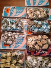 Ribbon Roses Craft Sewing Garland Mini Decorations Trim Satin Lot 12