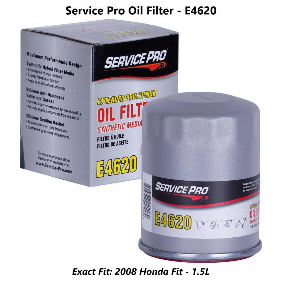 2008 Honda Fit 1.5L Complete Oil, Air & Cabin Filter Kit (5W-20) Foto 3 de 4