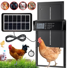Automatic Solar Power 2000mAh Chicken Coop Door Opener With Timer Sensor Remote