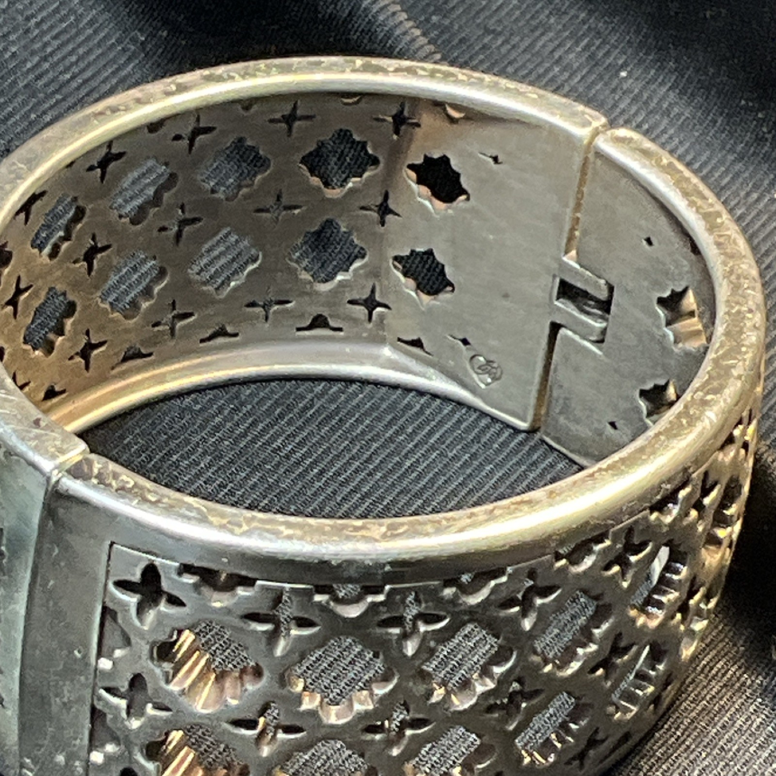 Brighton Magnetic Hinge Silver-tone Geometric Bra… - image 15