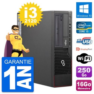 PC Fujitsu Esprimo E700 Dt Intel i3-2120 RAM 16Go Scheibe 250Go Windows 10 Wifi