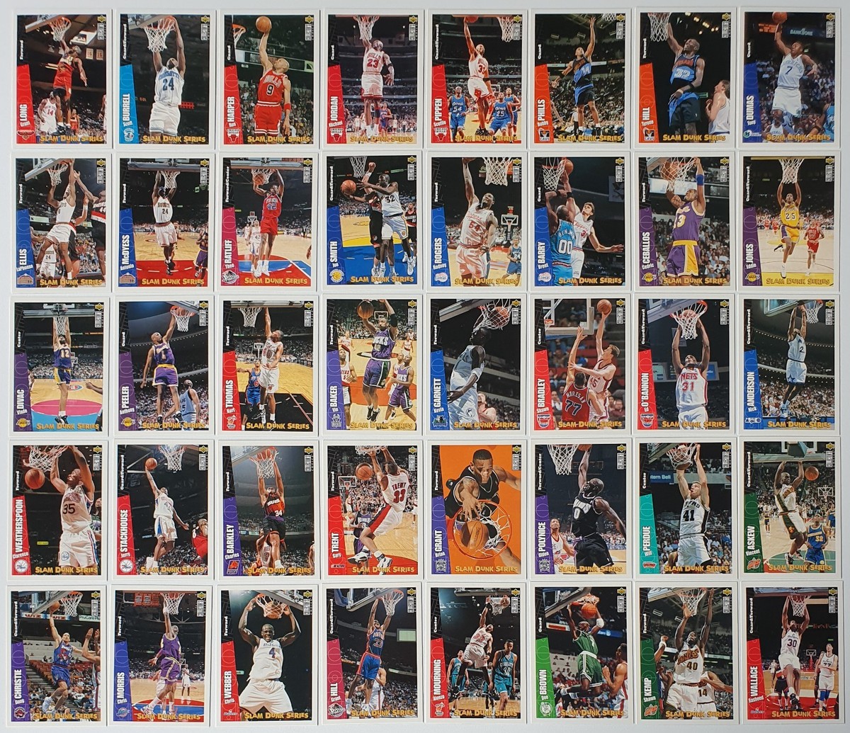 1996-97 UD Collector's Choice Slam Dunk Series (40 Cards Set