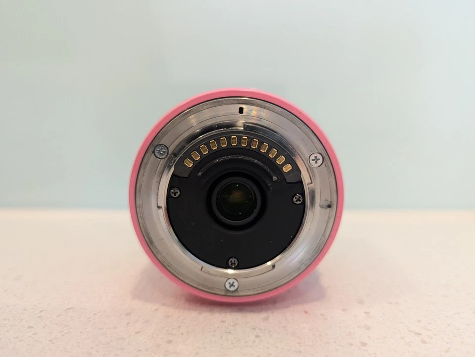 Cámara digital Nikon 1 J1 rosa 10-30 mm y 30-110 mm lentes accesorios funcionando Foto 4 de 4