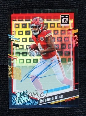 2023 Donruss Optic Black Pandora Prizm 4/25 Rashee Rice #257 Rookie Auto RC 2o0