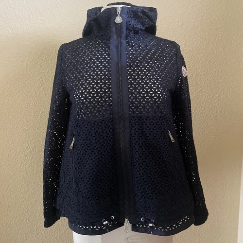 Moncler Eyelet Jacket XS Hood Longue stagione