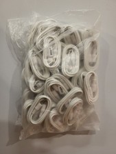 3.5mm AUX Audio Cables Bulk Lot 25 White 40 Inch Male to Male Stereo