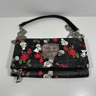 Disney Vile Villains Clutch Wallet Purse w/shoulder strap - Torrid Bioworld