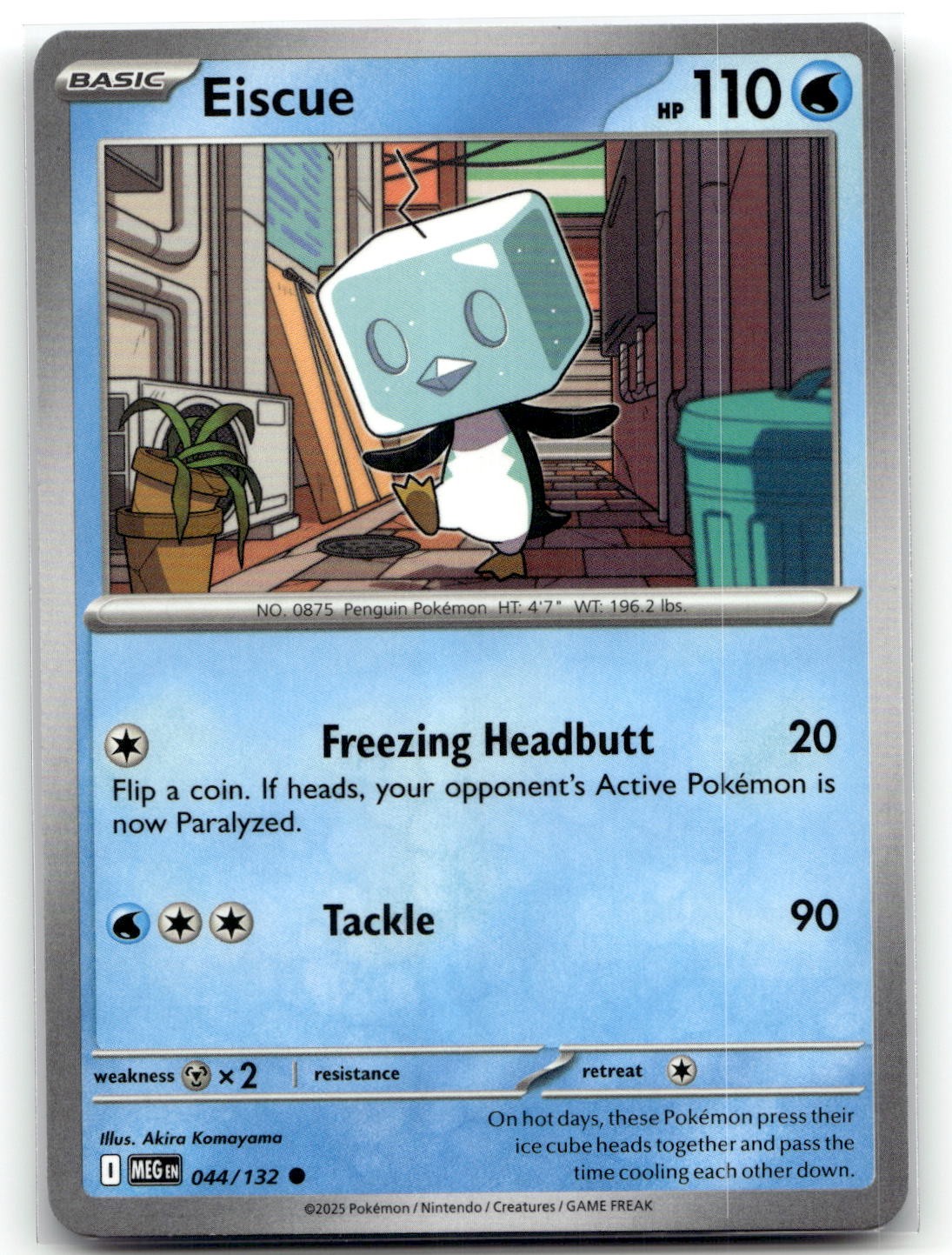 Eiscue 044/132 ME01: Mega Evolution Common Pokemon TCG NM