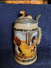 ANHEUSER BUSCH BUDWEISER Stein Hunters Companion Series BEAGLE 4th in Series