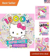 Sanrio Hello Kitty  Friends Stickers - 1500  Sheets, Travel-Friendly, Perfe...