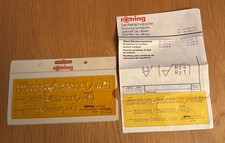 Rotring Szablon Znak powierzchniowy Nr art. 850 617 Oryginalne opakowanie Etui