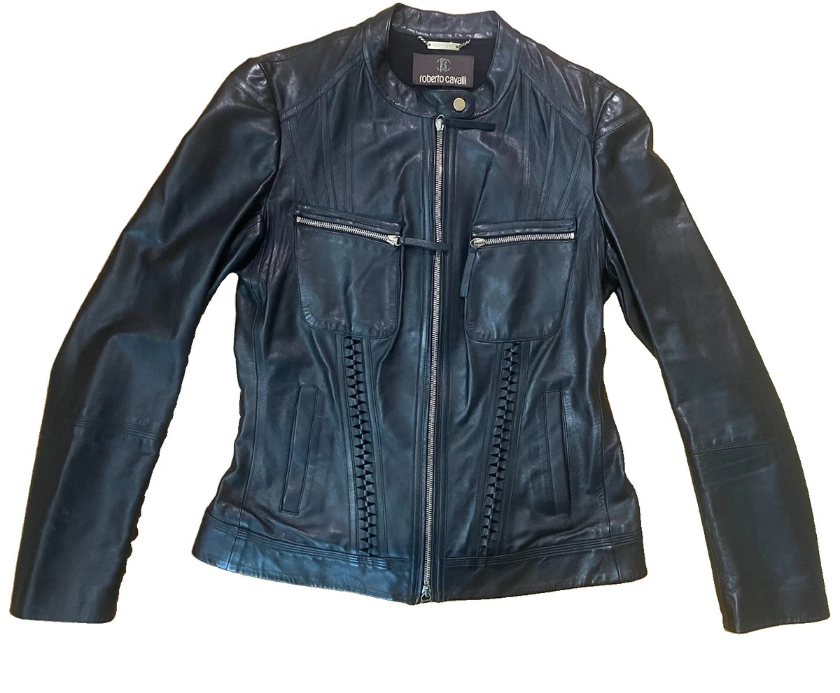 roberto cavalli leather jacket products for sale | eBay