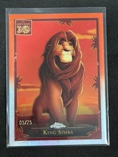 2024 Topps Chrome Disney Lion King 30th Anniv. King Simba Orange Refractor /25