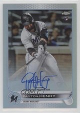 2022 Topps Chrome Rookie Auto Refractor 159/499 Payton Henry #RA-PH Auto 0x0k