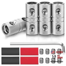 4PCS Wire Splice Connectors Battery Cable Coupler Audio Wire Butt 4 Gauge