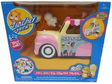 SEALED RARE Zhu Zhu Pets Pink Musical Ice Cream Truck Toy Playset New